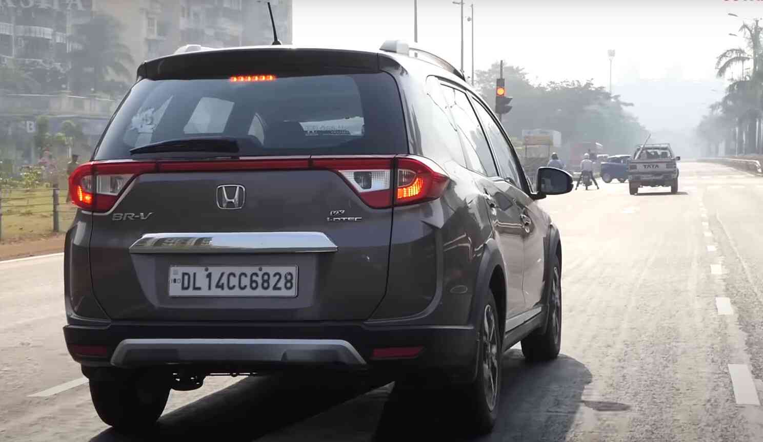 Honda BRV car on rent in goa back view