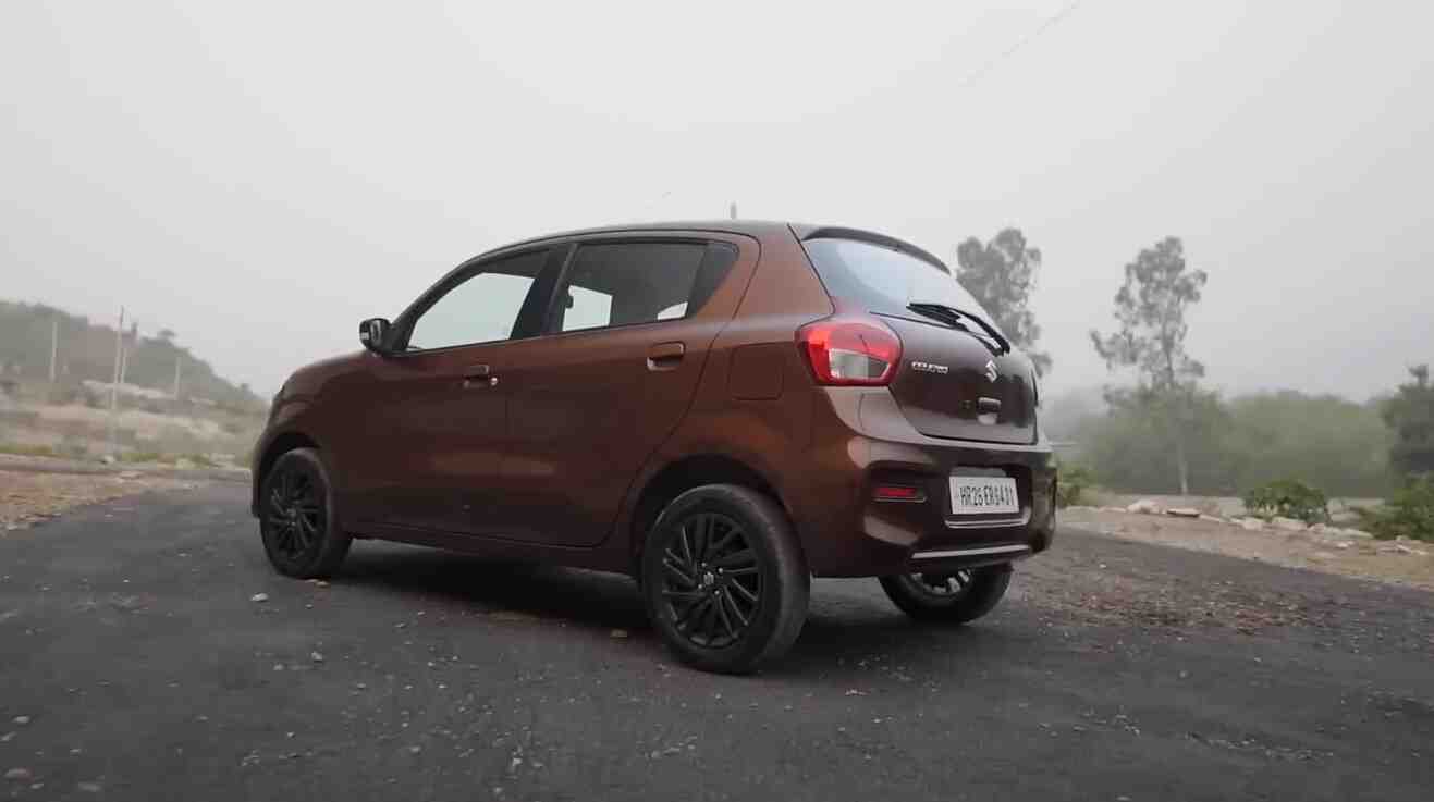 celerio car on rent in goa back view