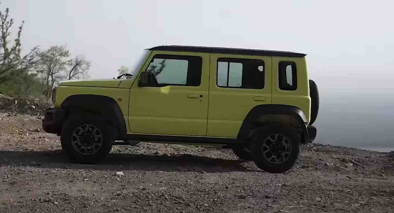 suzuki jimny car on rent in goa side view